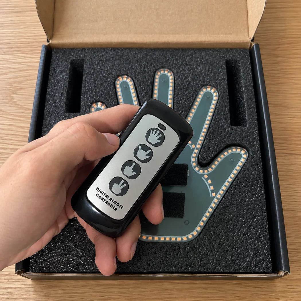 Glo Sign LED hand display and remote control